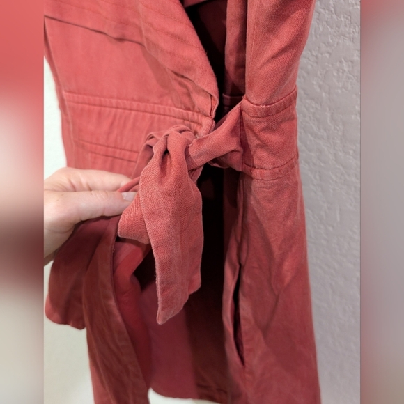 Vintage Gianni Bini Rust Mini Wrap Dress - Picture 8 of 12